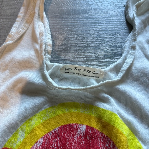 We The Free White Tank Top with Tiger Graphic - Picture 2 of 4